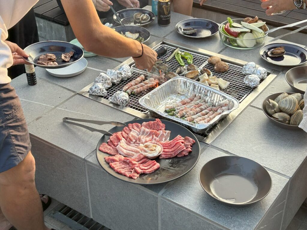 BBQを楽しむ