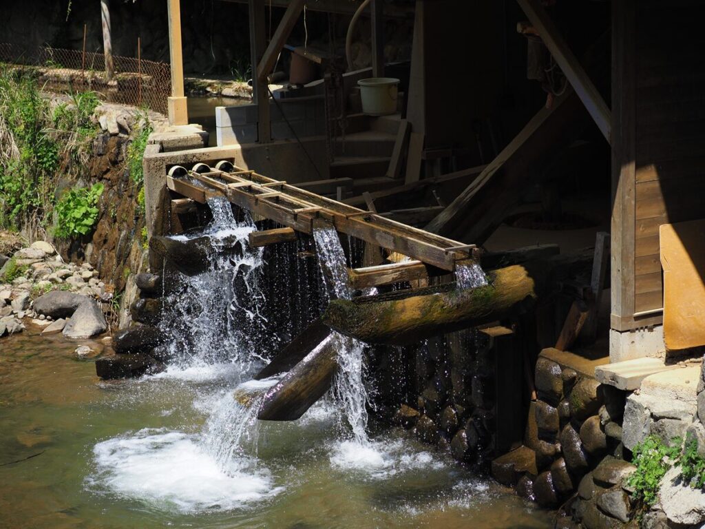 小鹿田焼の里 唐臼