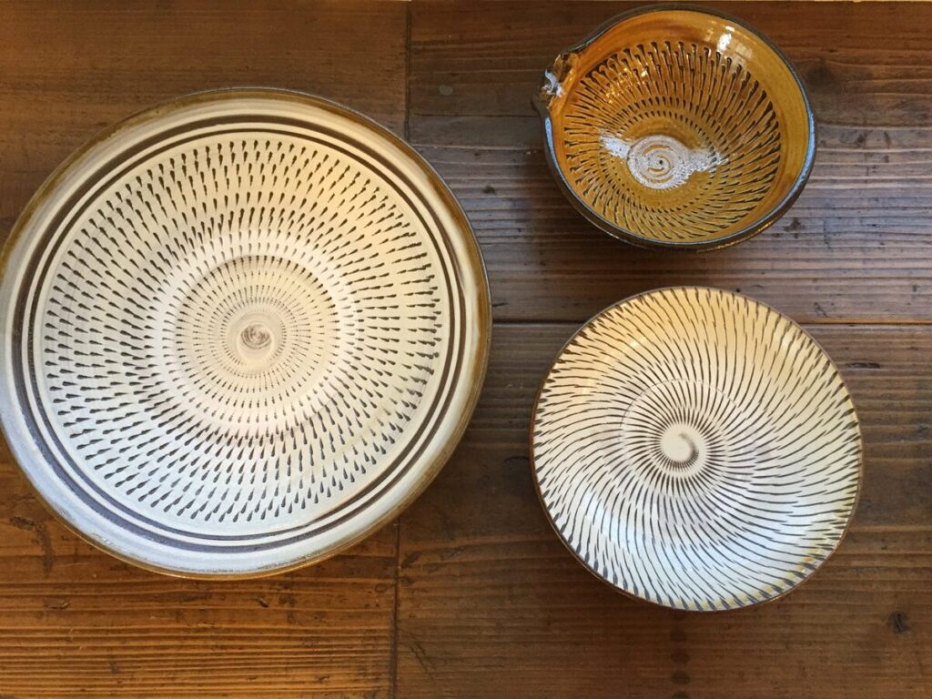 購入した小鹿田焼