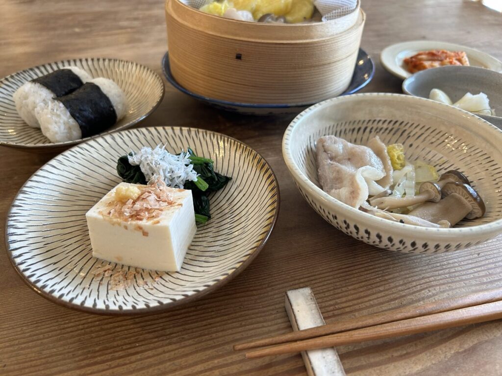 小鹿田焼 盛りつけ例