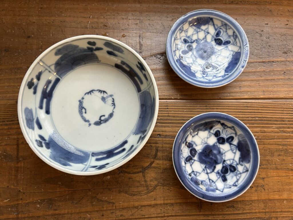 古伊万里中鉢と小皿