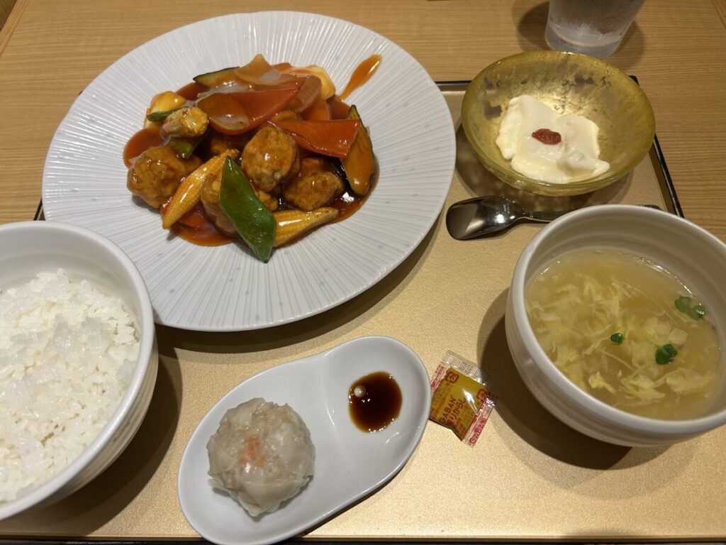 酢豚セットメニュー