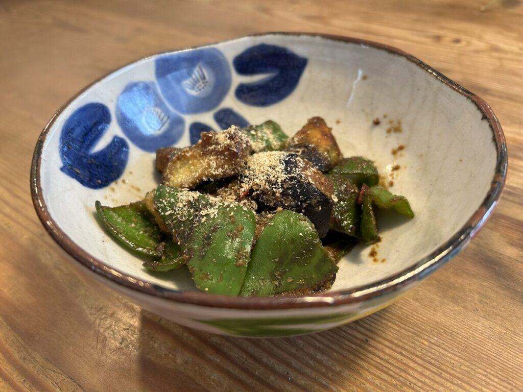 ナスとピーマンのみそ炒め