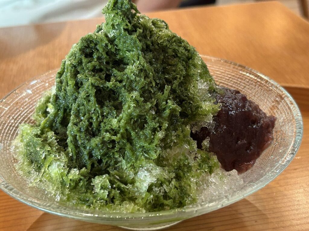 抹茶のかき氷