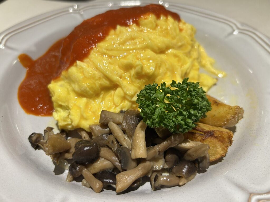 オムライスの付け合わせ