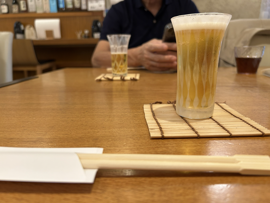 サービスの生ビール