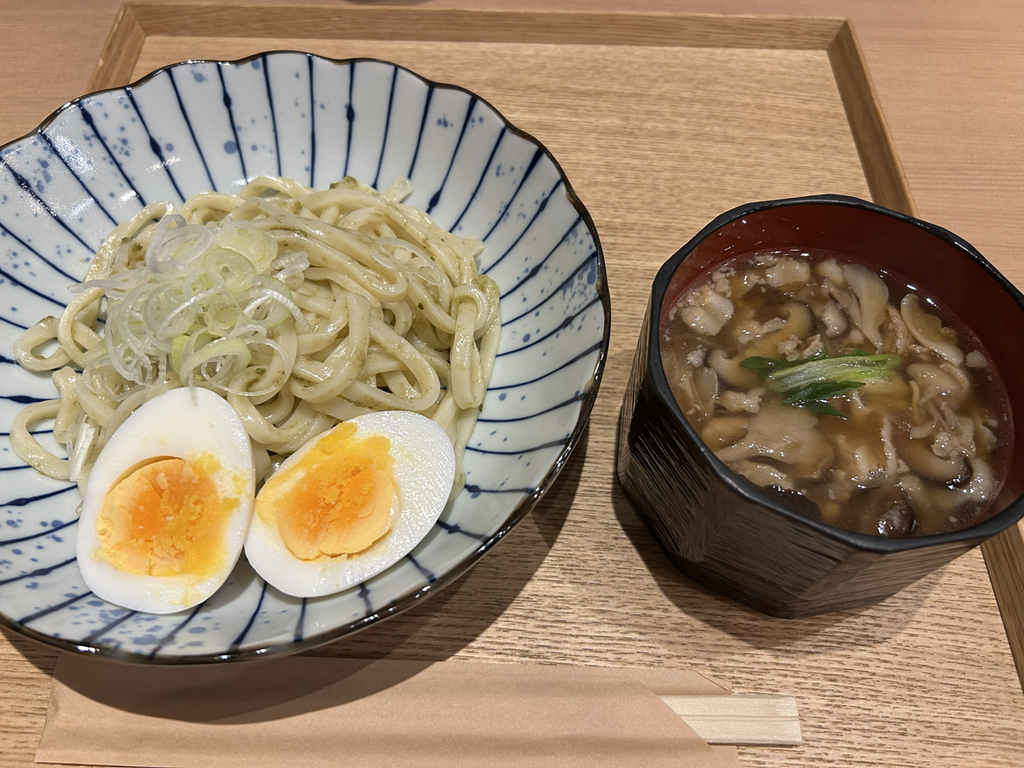 「豚バラと茸のつけ麺」